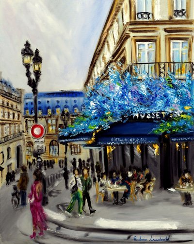 Le Musset Paris, 2022 (olje på lerret) av Ruslana Levandovska