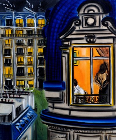 Parisiske netter, 2025 (olje på lerret) av Ruslana Levandovska