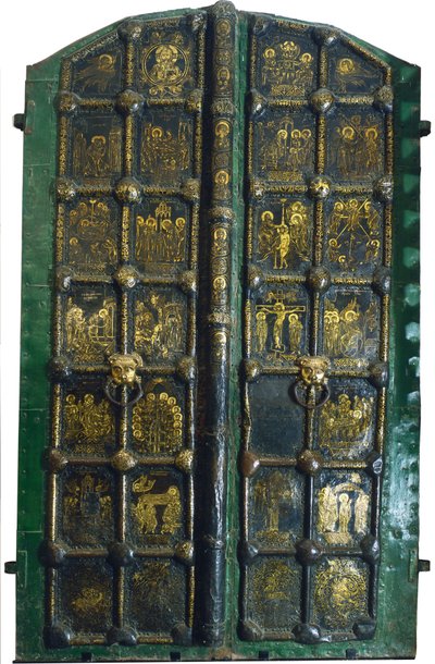 Gylne porter til Fødselsdomens katedral i Suzdal, tidlig på 1200-tallet. av Russian Master