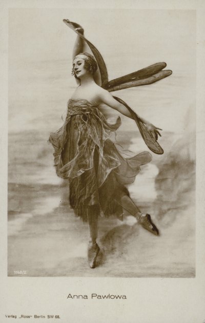 Anna Pavlova, russisk primaballerina (s/hvitt-bilde) av Russian Photographer