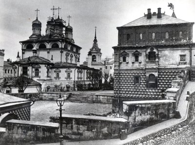 House of the Romanov Boyars i klosteret til skiltet og katedralen til skiltet, Moskva av Russian Photographer