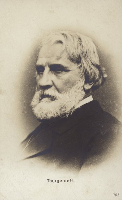 Ivan Turgenev , russisk romanforfatter, novelleforfatter og dramatiker av Russian Photographer
