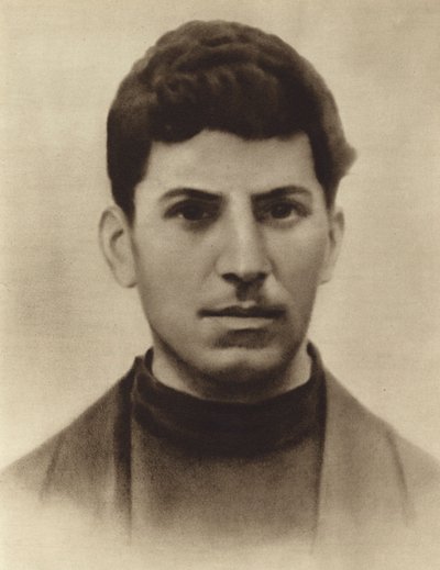 Joseph Stalin i en alder av 17, mens han gikk på Tbilisi-seminaret, Georgia, 1896 av Russian Photographer