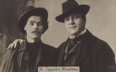 Maxim Gorky og Feodor Chaliapin av Russian Photographer