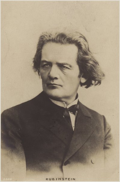 Portrett av Anton Rubinstein av Russian Photographer