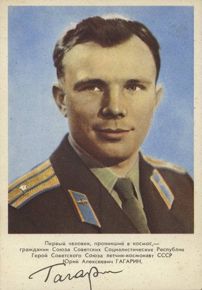 Yuri Gagarin, sovjetisk pilot og kosmonaut, den første mannen i verdensrommet av Russian Photographer
