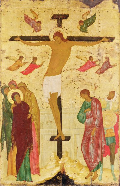 Korsfestelse, 1500 av Russian School