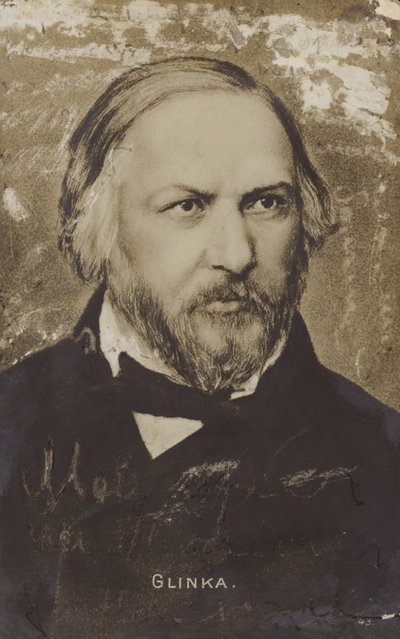 Mikhail Ivanovich Glinka , russisk komponist (1804–1857) av Russian School