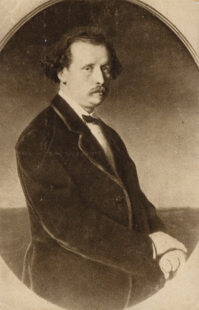 Portrett av Anton Rubinstein av Russian School