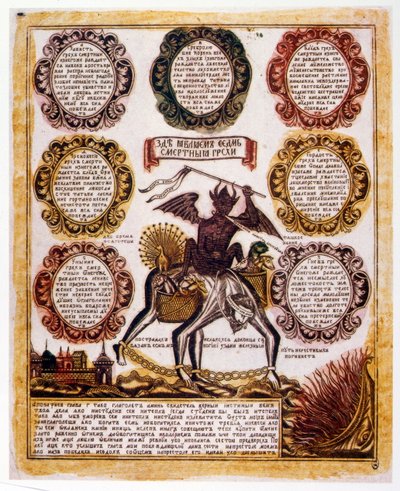 Russisk skjematisk illustrasjon av de 