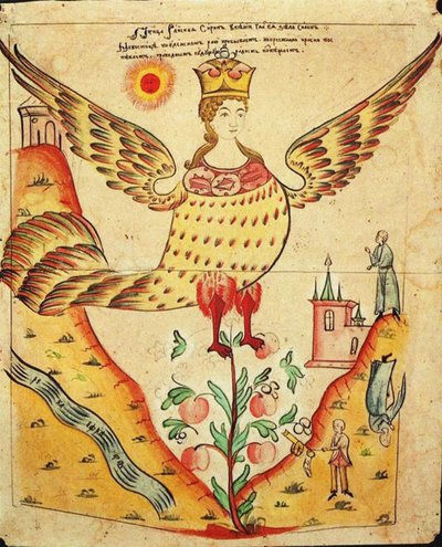 Sirin, paradisfuglen av Russian School