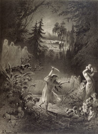 Forferdelig hevn, 1874 av Russian School