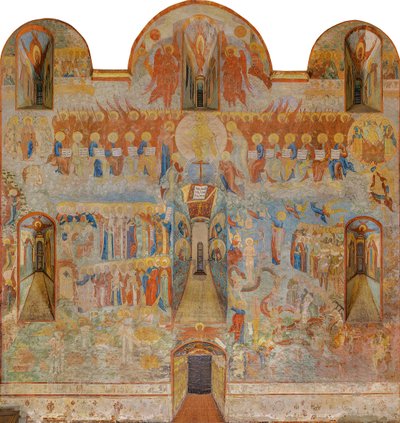 Den siste dommen, Saint Sophia Cathedral, Vologda av Russian School