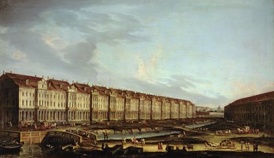 Utsikt over de tolv høyskolene i St. Petersburg av Russian School