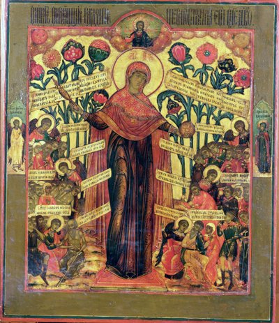 Virgin of the Rose av Russian School