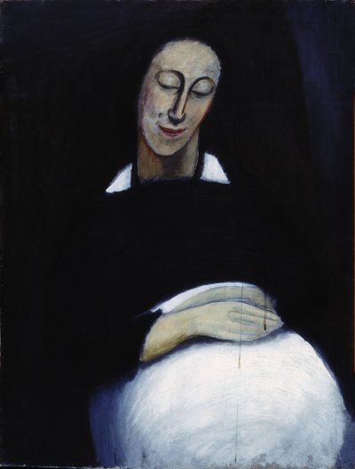Sovende kvinne (olje på lerret) av Ruth Adams