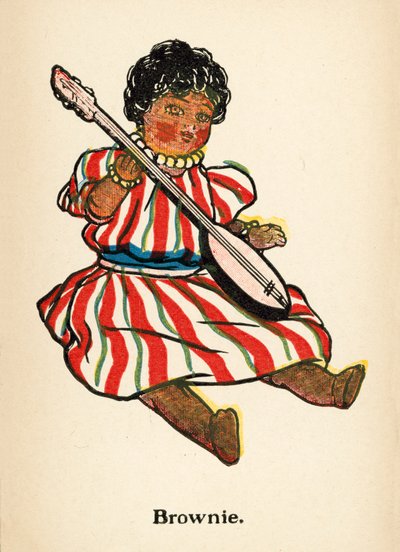Dolies: Brownie (farge litho) av Ruth Cobb