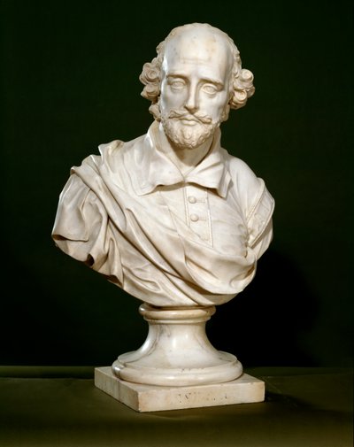 Byste av William Shakespeare, 1760 av Rysbrack