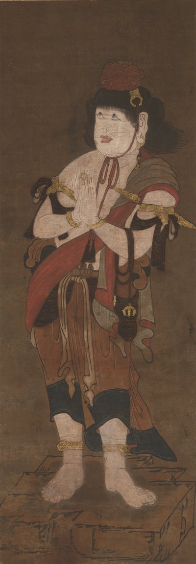 Attendant av Fudo Myoo, 1300-tallet av Ryushu Shutaku