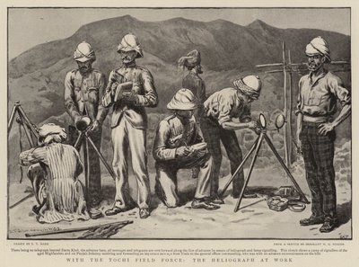 Med Tochi Field Force, heliografen på jobb av S.T. Dadd
