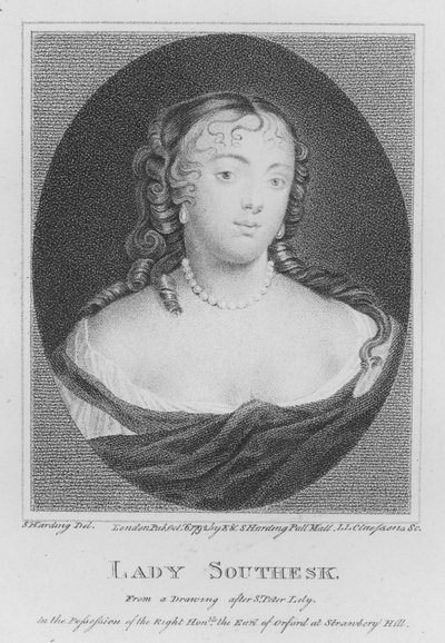 Lady Southesk (gravering) av S. (after) Harding