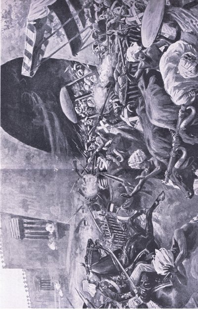 Indian Mytteri: Hvordan de kjempet for å slå ned opprøret i Hindustan, illustrasjon fra British Battles on Land and Sea, 1915 av S. Begg