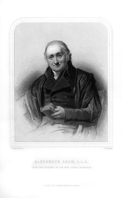 Alexander Adam, skotsk lærer og forfatter om romerske antikviteter, 1870. av S. Freeman