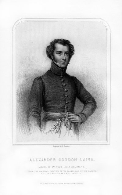 Alexander Gordon Laing , skotsk oppdagelsesreisende, 1870. av S. Freeman
