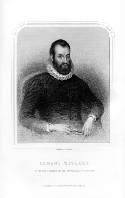 George Wishart , skotsk religiøs reformator og protestantisk martyr, 1870 av S. Freeman