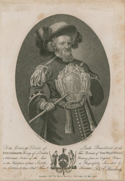 Sir William Wood, en berømt bueskytter av S. Harding
