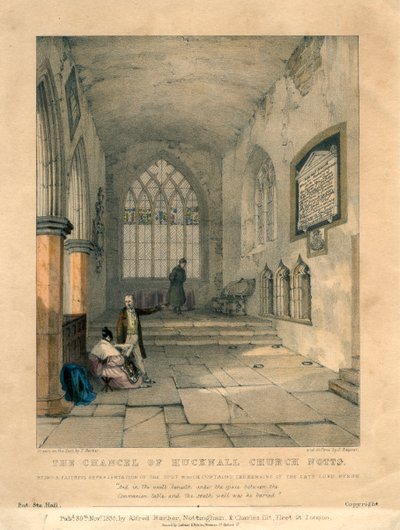 Kanselet til Hucknall Church, Nottinghamshire, 1835 av S Rayner