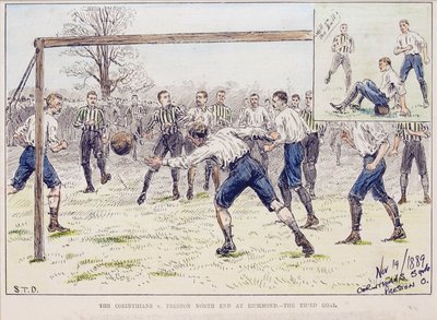 The Corinthians vs. Preston North End i Richmond - Det tredje målet, fra 