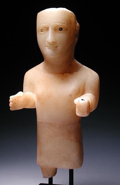 Mannsfigur (alabast) av Sabaean Sabaean