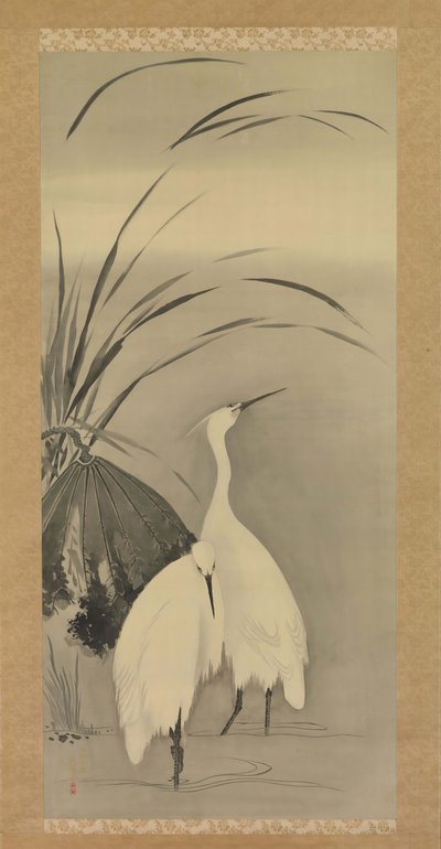 To egrets og lotus, 1761-1828. av Sakai Hoitsu