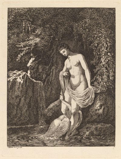 Leda og Svanen av Salomon Gessner