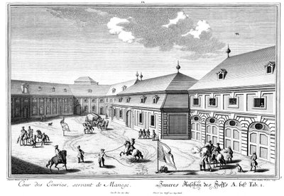 Utsikt over Marstallhof av Salomon Kleiner