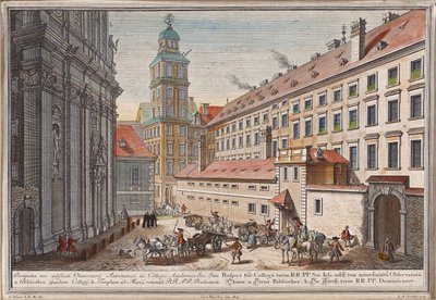Den dominikanske kirke med observatorium i Postgasse av Salomon Kleiner