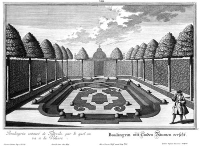 Brosjyre av Boulingrins i "Small Garden" av Salomon Kleiner