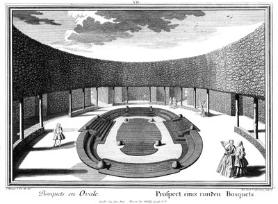 Prospekt av en rund bosquet av Salomon Kleiner