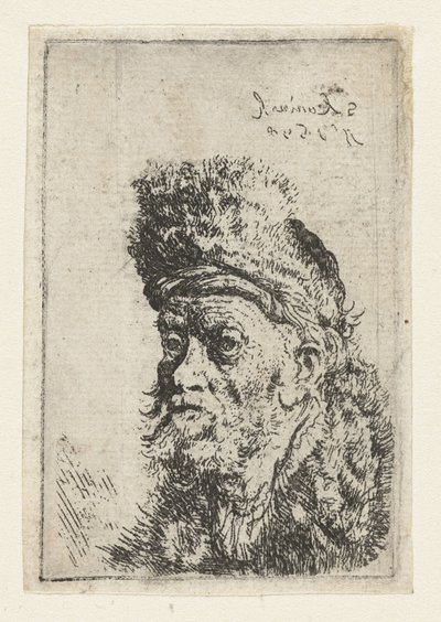 Byste av en mann med en pelslue, Byste av en mann med en turban av Salomon Koninck