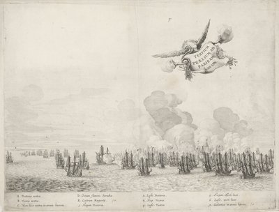 Tredje slag med den portugisiske flåten ved Paraiba, 1640 av Salomon Savery