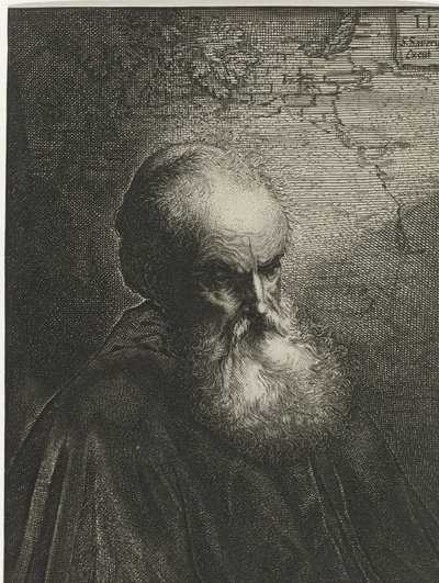 Portrett av en gammel mann med skjegg av Salomon Savery