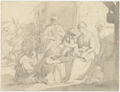 Tilbedelse av kongene av Salomon de Bray (attributed to)