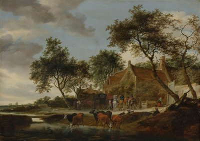 Vanningsstedet av Salomon van Ruysdael