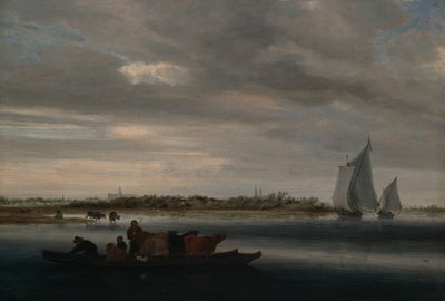Utsikt over Alkmaar av Salomon van Ruysdael