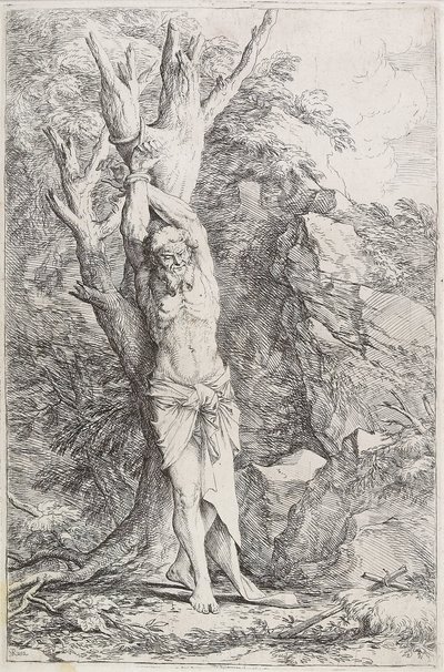 Albert (lider under selvpålagt bot) av Salvator Rosa