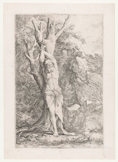 Albert bundet til et tre av Salvator Rosa