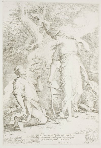 Ceres og Phytalus av Salvator Rosa