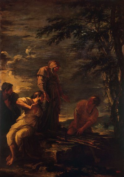 Demokrit og Protagoras, 1663-1664 av Salvator Rosa