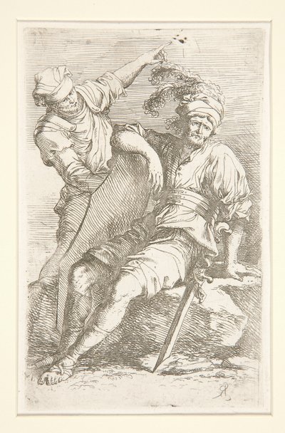 Diverse figurer (suite) av Salvator Rosa